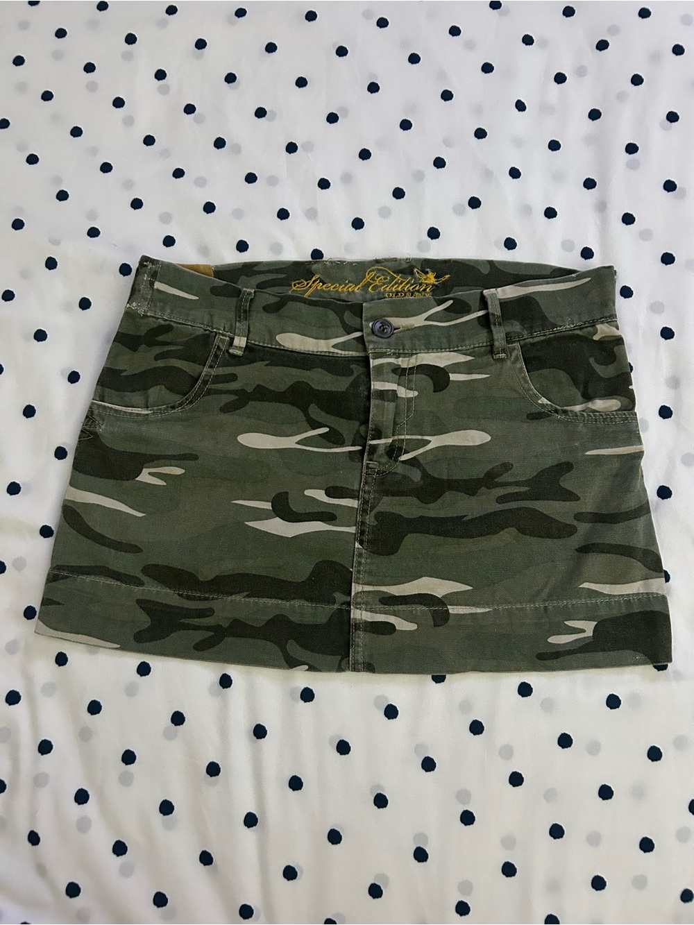 Rare vintage old navy special edition camo mini skirt